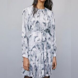 Anthropologie Cloth and Stone Melanie Watercolor Mini Dress size Medium